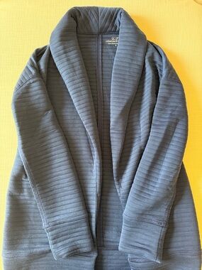 Vineyard Vines Quilted Shawl Collar Cardigan - Navy